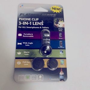NWOT phoneclip 3 N 1 Lens for smartphones/tablets